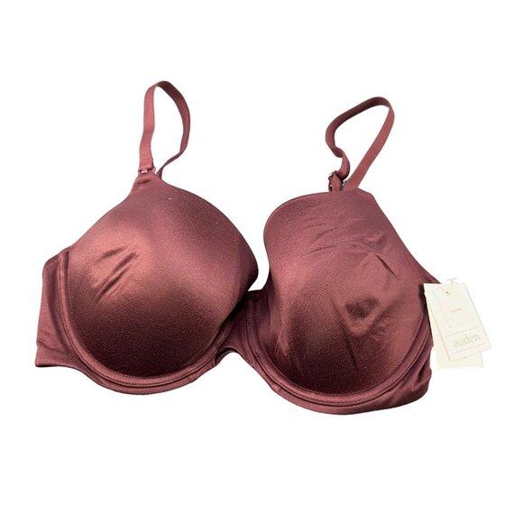 Auden Women's Size 34DD Nursing Bra T-Shirt Full Coverage Burgundy Mist New - Picture 1 of 14